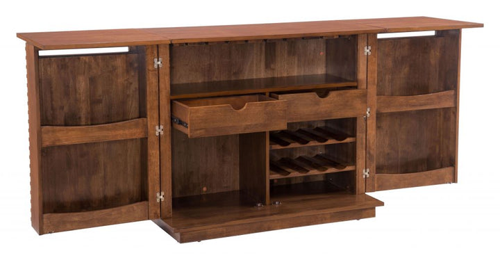 The Linea Bar Cabinet Walnut