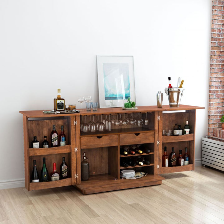 The Linea Bar Cabinet Walnut