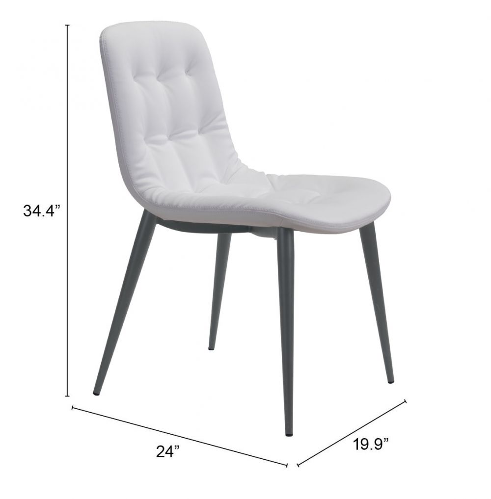 The Tangiers Dining Chair (Set of 2) White  Era and Style Inspired Home Decor 1