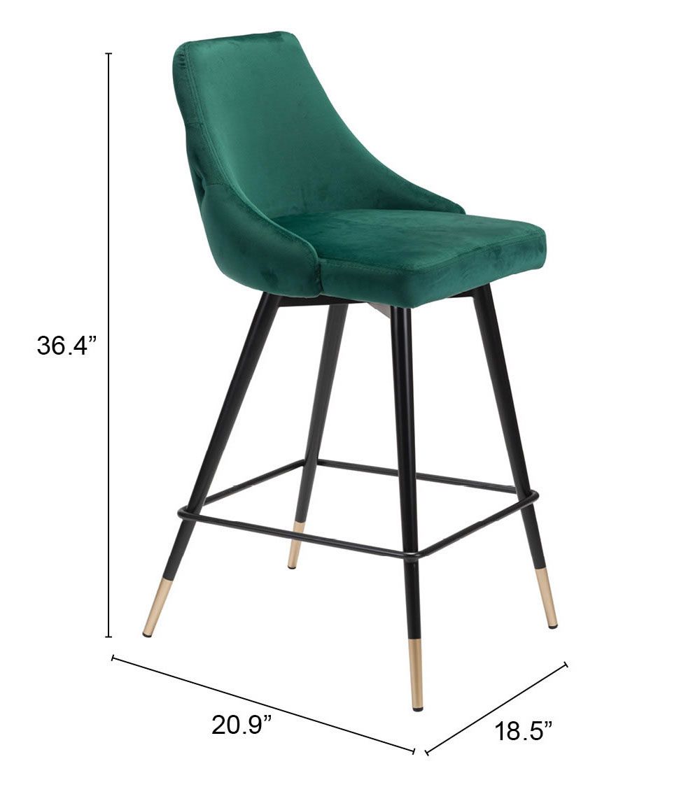 The Piccolo Counter Stool Green  Era and Style Inspired Home Decor 1