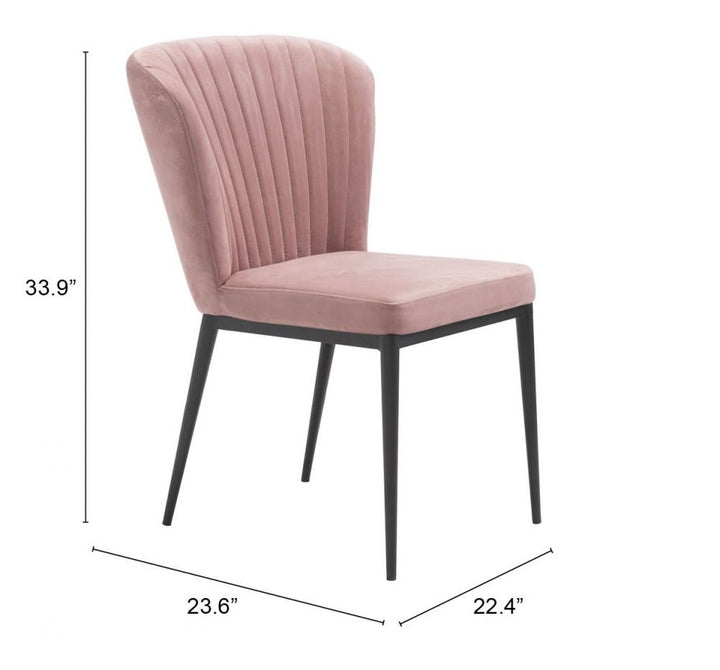 The Tolivere Dining Chair (Set of 2) Pink  Era and Style Inspired Home Decor 1