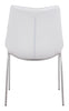 The Magnus Dining Chair (Set of 2) White & Silver  Era and Style Inspired Home Decor 1