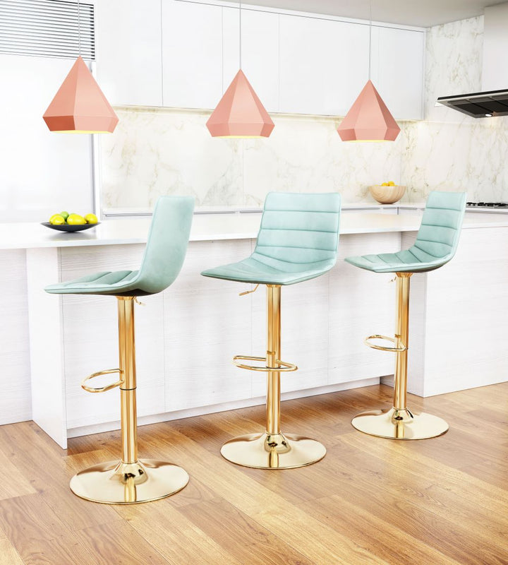 The Prima Barstool Light Green & Gold  Era and Style Inspired Home Decor 1