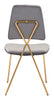 The Chloe Dining Chair (Set of 2) Gray & Gold  Era and Style Inspired Home Decor 1