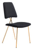 The Chloe Dining Chair (Set of 2) Black & Gold  Era and Style Inspired Home Decor 1