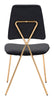 The Chloe Dining Chair (Set of 2) Black & Gold  Era and Style Inspired Home Decor 1