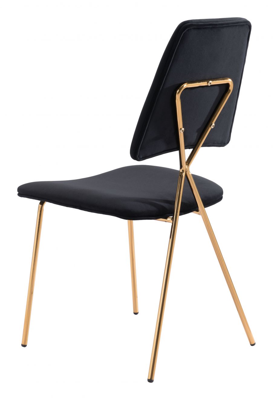 The Chloe Dining Chair (Set of 2) Black & Gold  Era and Style Inspired Home Decor 1