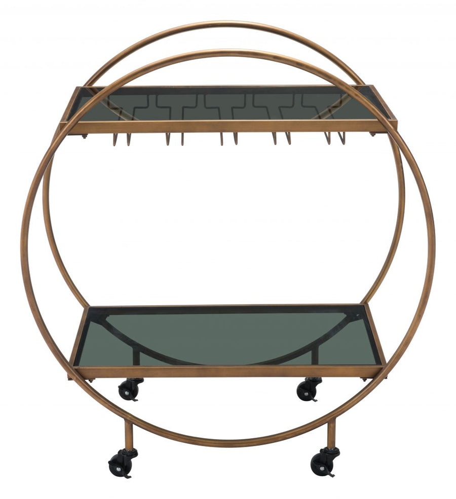 The Arc Bar Cart Brass & Black  Era and Style Inspired Home Decor 1