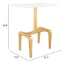 The Clement Side Table White & Gold  Era and Style Inspired Home Decor 1