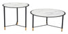 The Davis Coffee Table Set (2-Piece) White & Black  Era and Style Inspired Home Decor 1