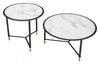 The Davis Coffee Table Set (2-Piece) White & Black  Era and Style Inspired Home Decor 1