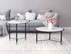 The Davis Coffee Table Set (2-Piece) White & Black  Era and Style Inspired Home Decor 1