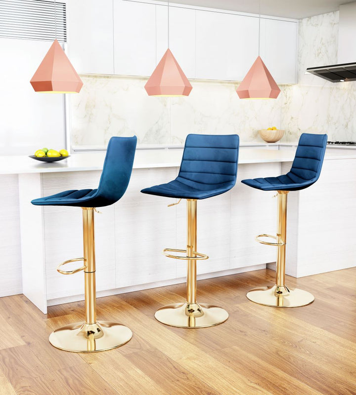 The Prima Barstool Dark Blue & Gold  Era and Style Inspired Home Decor 1