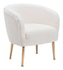 The Sherpa Accent Chair Beige & Gold  Era and Style Inspired Home Decor 1