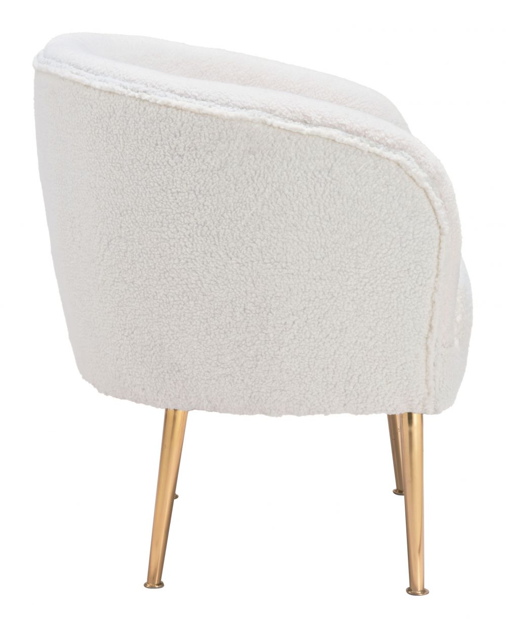 The Sherpa Accent Chair Beige & Gold  Era and Style Inspired Home Decor 1