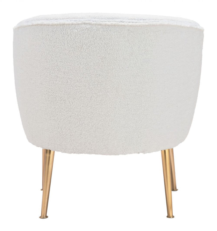 The Sherpa Accent Chair Beige & Gold  Era and Style Inspired Home Decor 1