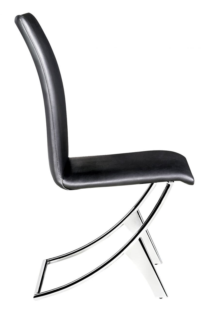 The Delfin Dining Chair (Set of 2) Black  Era and Style Inspired Home Decor 1