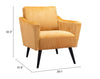 The Bastille Accent Chair Yellow  Era and Style Inspired Home Decor 1