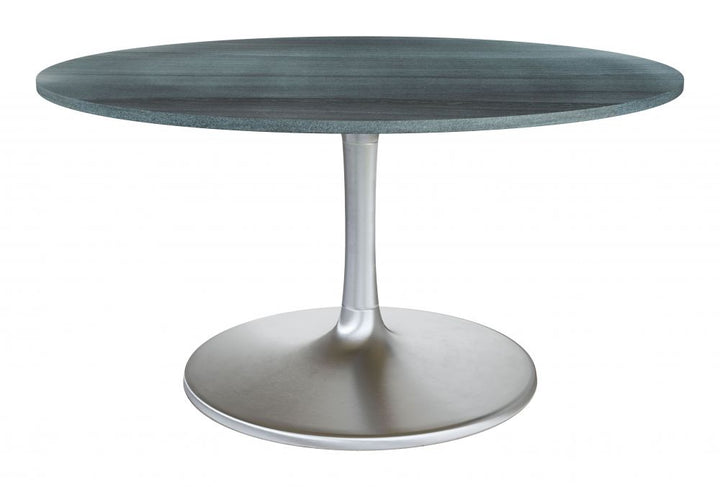 The Metropolis Dining Table (60") Gray & Silver  Era and Style Inspired Home Decor 1