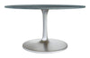 The Metropolis Dining Table (60") Gray & Silver  Era and Style Inspired Home Decor 1