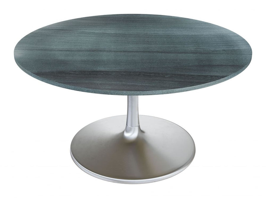 The Metropolis Dining Table (60") Gray & Silver  Era and Style Inspired Home Decor 1