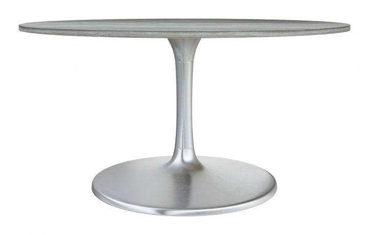 The Star City Dining Table (60") Gray & Silver  Era and Style Inspired Home Decor 1