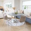 The Star City Dining Table (60") Gray & Silver  Era and Style Inspired Home Decor 1