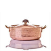 Copper Rondeau 11.5 qt with Flower Lid