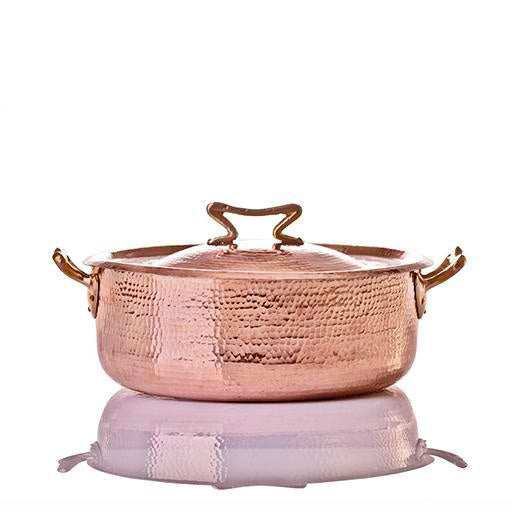 Copper Rondeau with Standard Lid, 7.8 qt