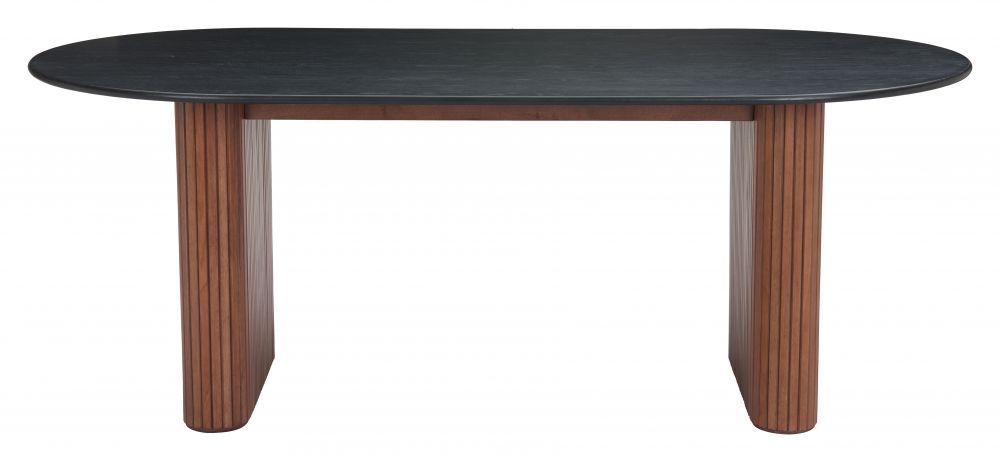 The Lassig Dining Table Black & Walnut  Era and Style Inspired Home Decor 1