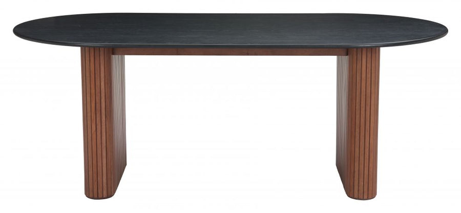 The Lassig Dining Table Black & Walnut  Era and Style Inspired Home Decor 1