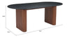 The Lassig Dining Table Black & Walnut  Era and Style Inspired Home Decor 1