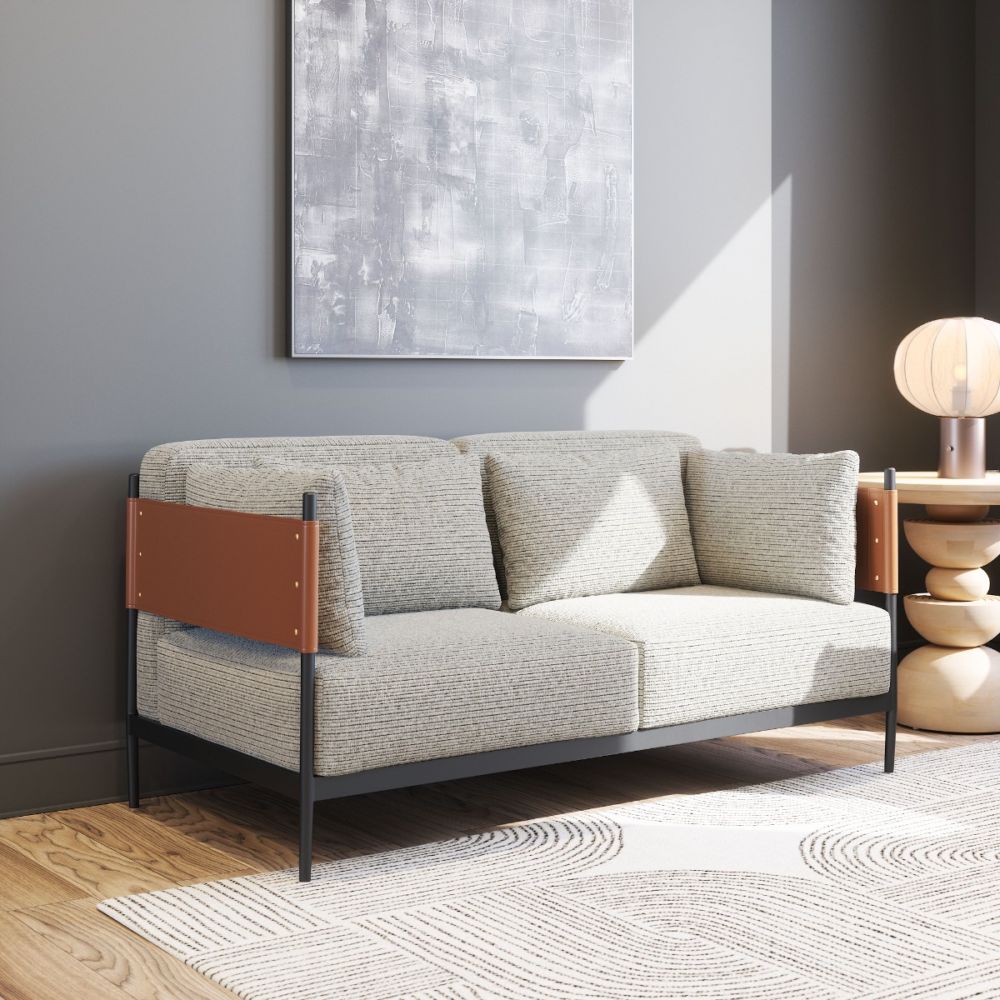 The Stirbe Loveseat Gray  Era and Style Inspired Home Decor 1