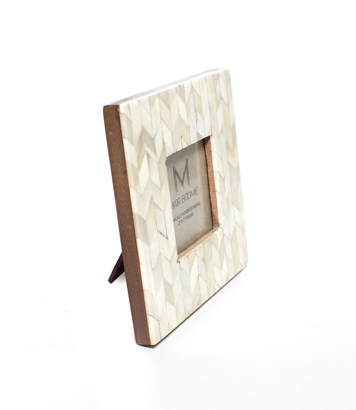 3x3 Picture Frame - Handcrafted Bone