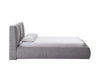 Onfroi Eastern King Bed In Velvet Gray