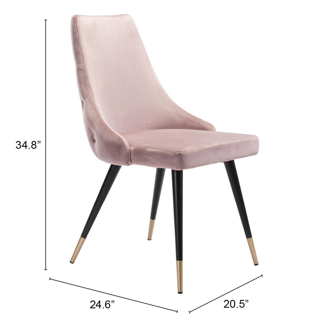 The Piccolo Dining Chair (Set of 2) Pink  Era and Style Inspired Home Decor 1