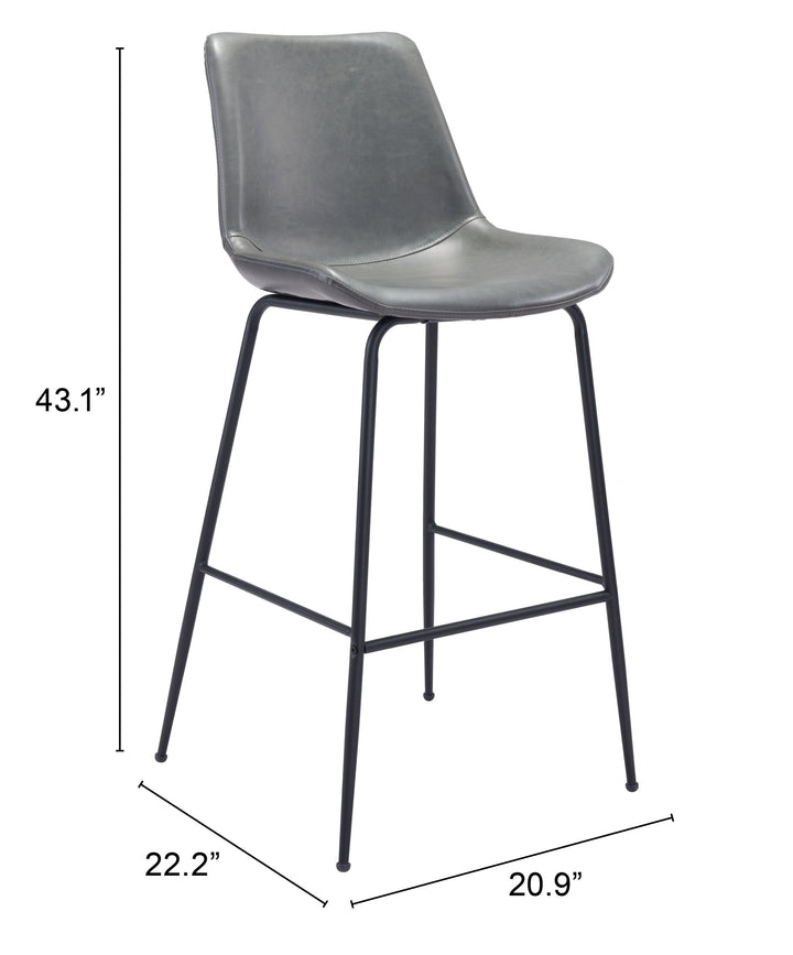 The Byron Barstool Gray  Era and Style Inspired Home Decor 1