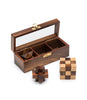 Geometric Puzzle Game Trio Gift Set - Hand Carved Wood