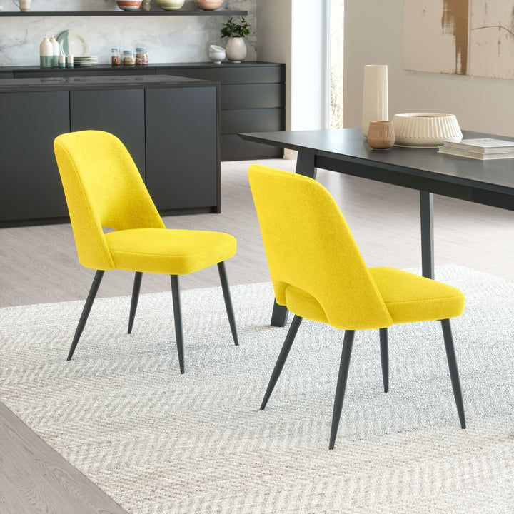 The Teddy Dining Chair (Set of 2) Yellow  Era and Style Inspired Home Decor 1