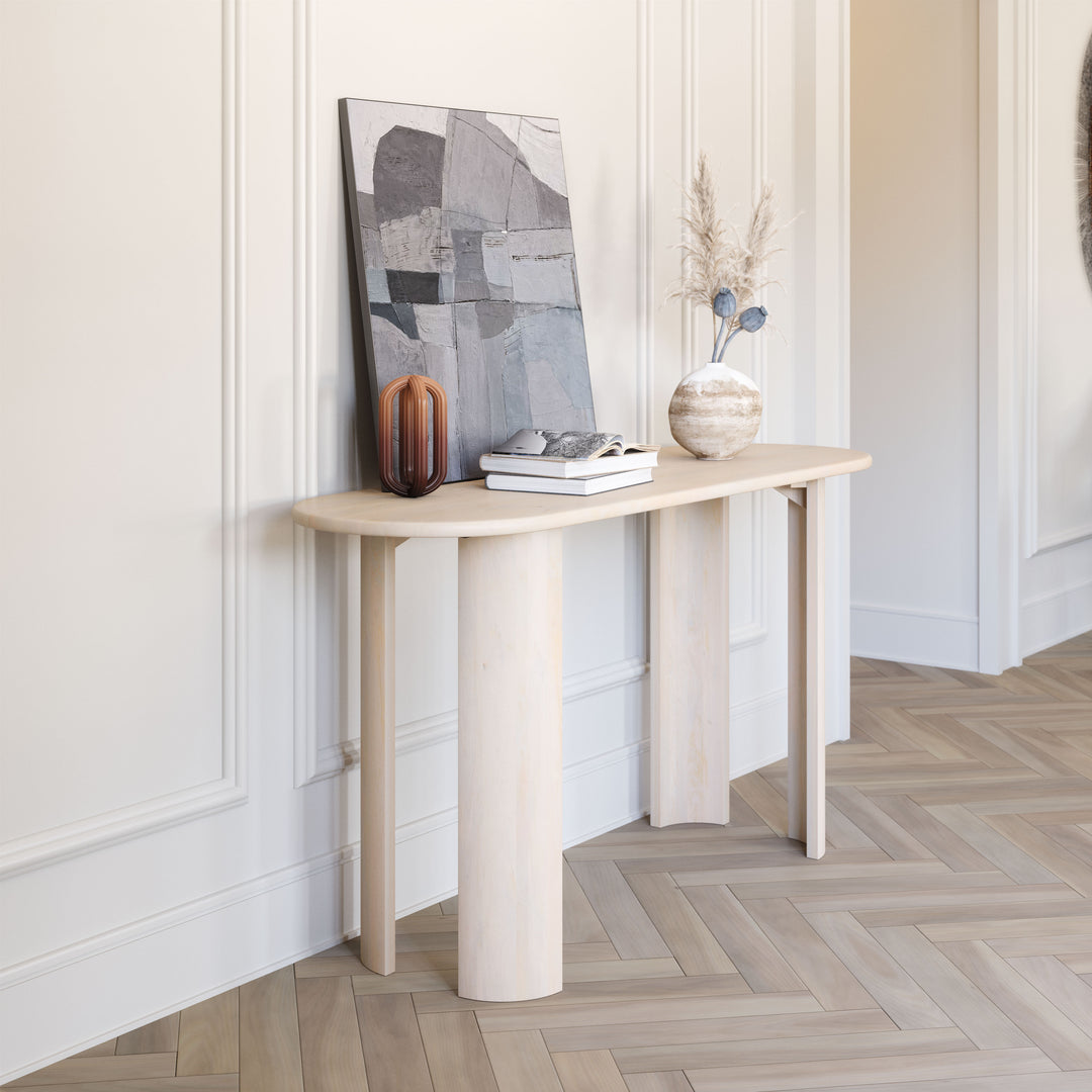 The Risan Console Table Natural  Era and Style Inspired Home Decor 1