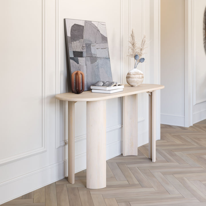 The Risan Console Table Natural  Era and Style Inspired Home Decor 1