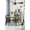 Matte Black Star 7 Ceiling Fan 52" with Remote