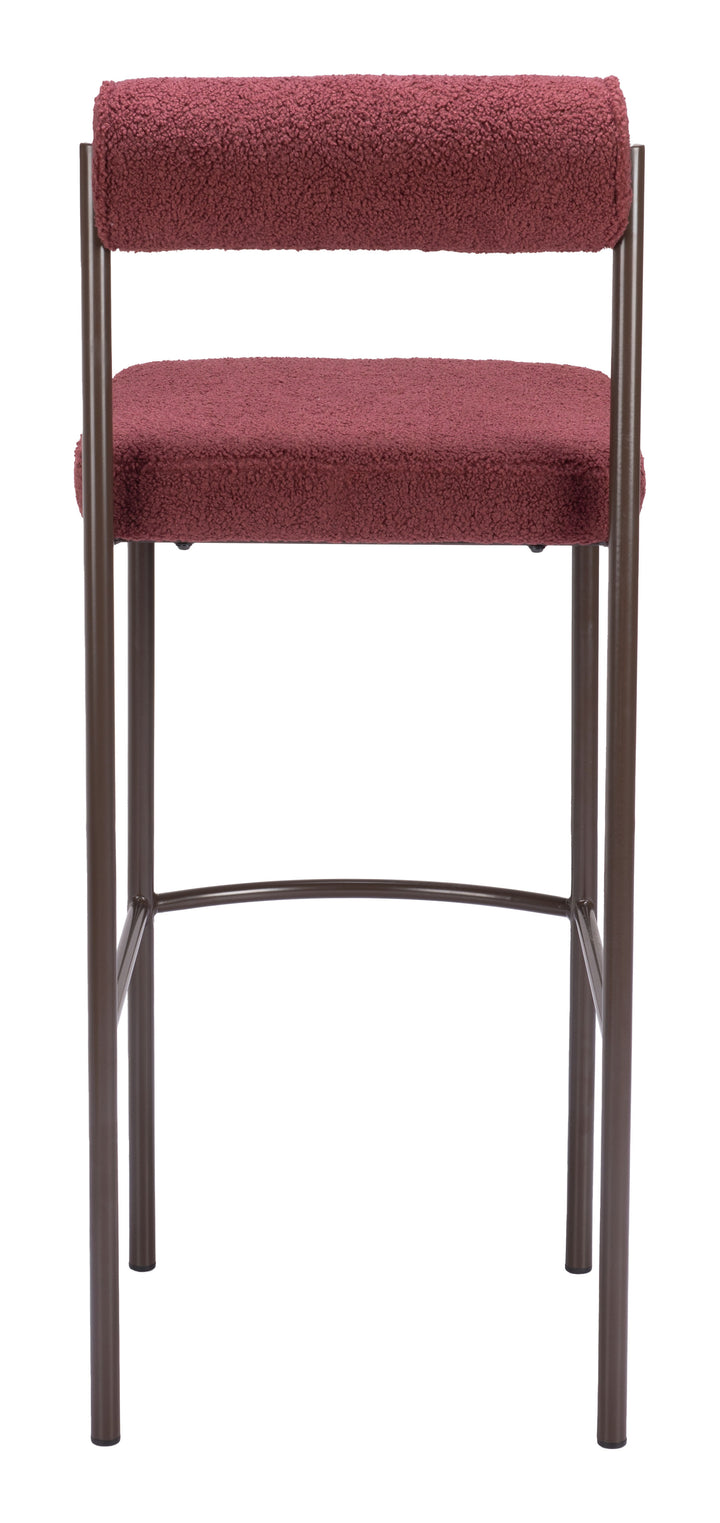 The Livorno Barstool (Set of 2) Red & Bronze  Era and Style Inspired Home Decor 1