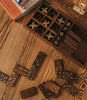 3-in-1 Game Set Dice, Dominoes, Tic Tac Toe - Handcrafted Wood by Matr Boomie