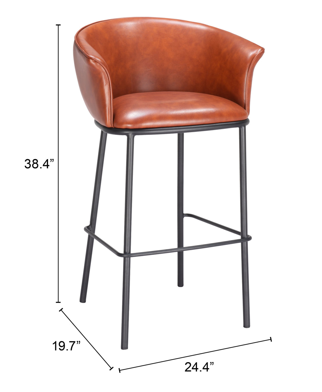 The Garston Barstool Brown  Era and Style Inspired Home Decor 1