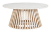 The Mazara Coffee Table White & Natural  Era and Style Inspired Home Decor 1