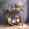 The Arenas Bar Cart Brown  Era and Style Inspired Home Decor 1