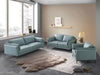 ACME Mesut Light Blue Top Grain Leather Sofa