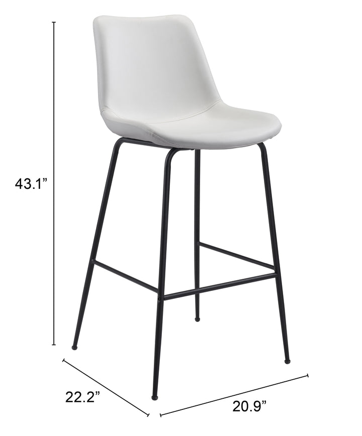 The Byron Barstool White  Era and Style Inspired Home Decor 1