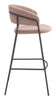 The Josephine Barstool (Set of 2) Brown  Era and Style Inspired Home Decor 1